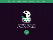 Tablet Screenshot of pandapanels.com